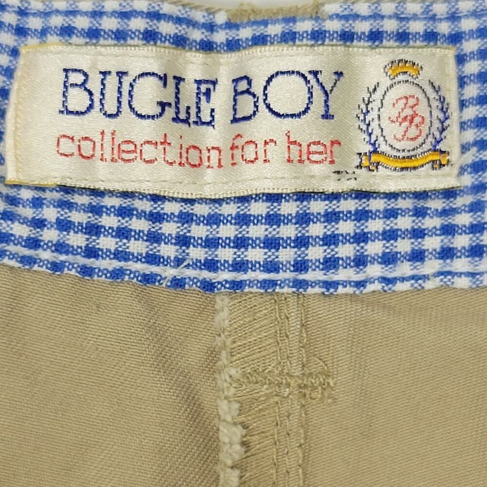 Bugle Boy Collection For Her Khaki Pleated Wide Leg Shorts Women's 12 - Picture 4 of 5
